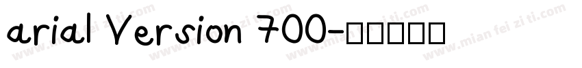 arial Version 700字体转换